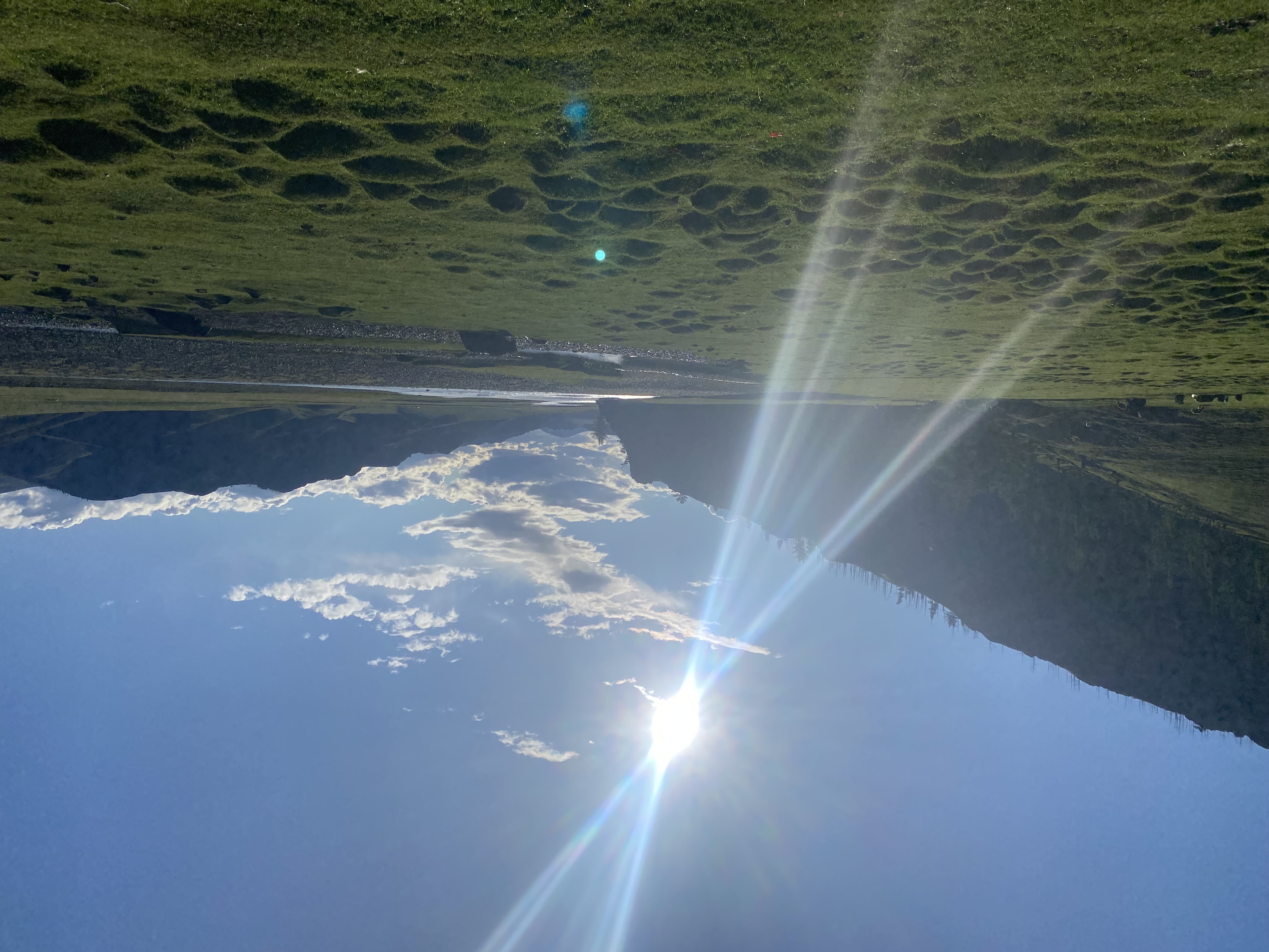 Sunburst over the steppe